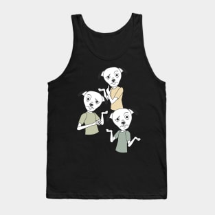 Confused Dog Funny Designs Tank Top